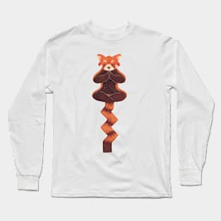 Red Panda Zen Long Sleeve T-Shirt